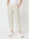 GORDON SMITH RIBBED WAIST LINEN PANT