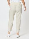 GORDON SMITH RIBBED WAIST LINEN PANT