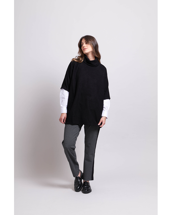 ESPLANDE ROLLED NECK PONCHO