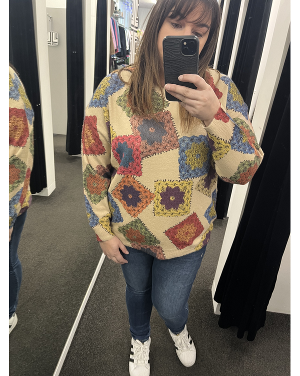 KELLIS PATCHWORK JUMPER