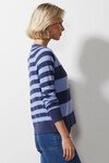 ZAKET & PLOVER MULTI STRIPE CARDI