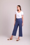 FOIL WIDE LEG TROUSERS