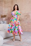 BOHO HIBISCUS HUES DRESS