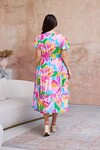 BOHO HIBISCUS HUES DRESS