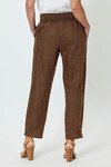 GORDON SMITH RIBBED WAIST LINEN PANT