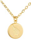 LITTLE TAONGA ROUND FERN NECKLACE