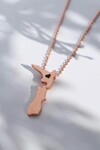 LITTLE TAONGA NZ MAP NECKLACE