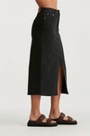 RIDERS HI MIDI SKIRT