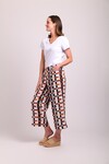 FOIL WIDE LEG TROUSERS