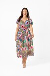 BOHO WILD PETAL MIDI DRESS