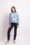 MEMO SHIRRED BLOUSE